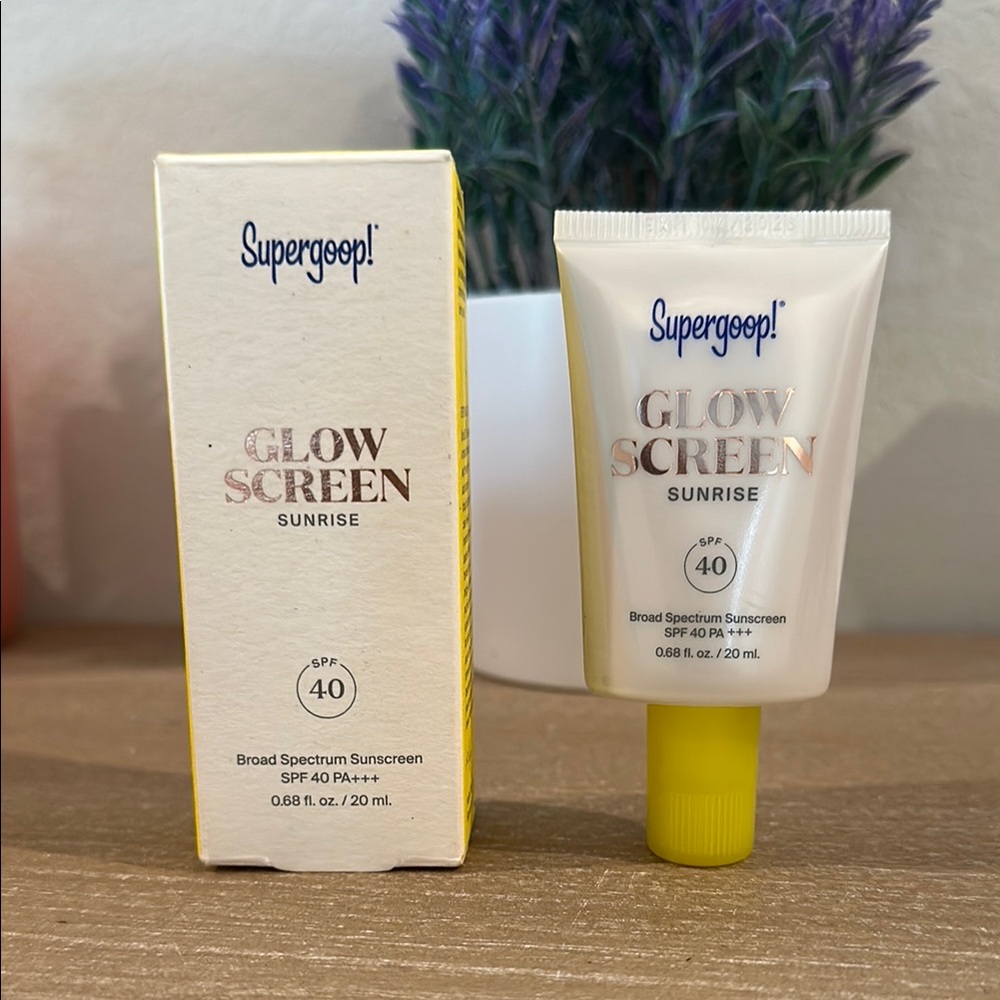 Supergoop! Cream and Yellow Glow Screen Suncare